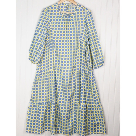 Monsoon and Beyond Lexi Midi Dress In Fontainhos Blue Size S - Picture 3 of 9